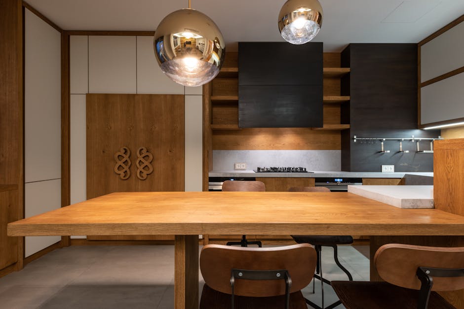 Custom wooden kitchen doors